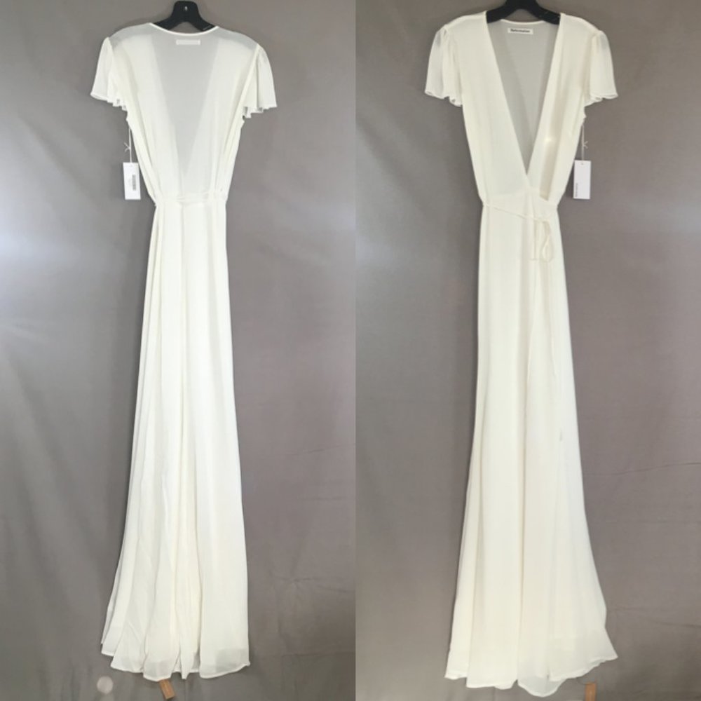 Reformation Rosey Dress Ivory White - Picture 8 of 10